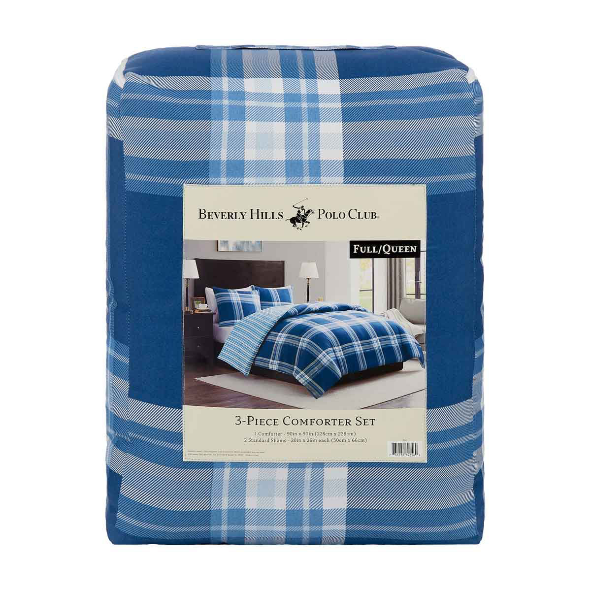 Beverly-Hills-Polo-Club-3-Piece-Queen-Size-Comforter-Set,-Blue