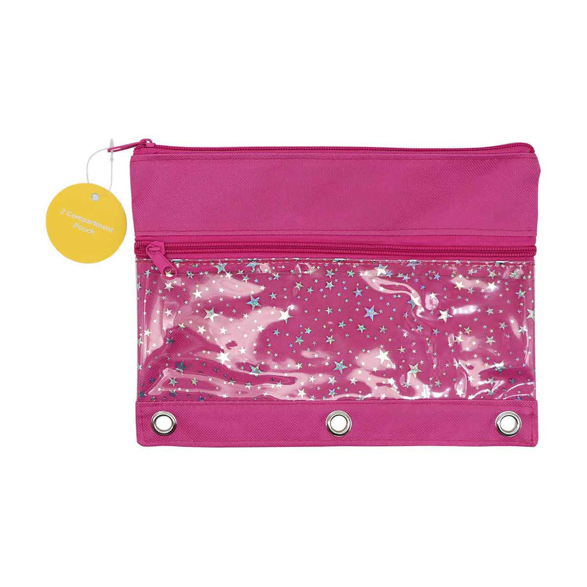 3 Ring Shimmer Storage Pouch, 2 Assorted Colors