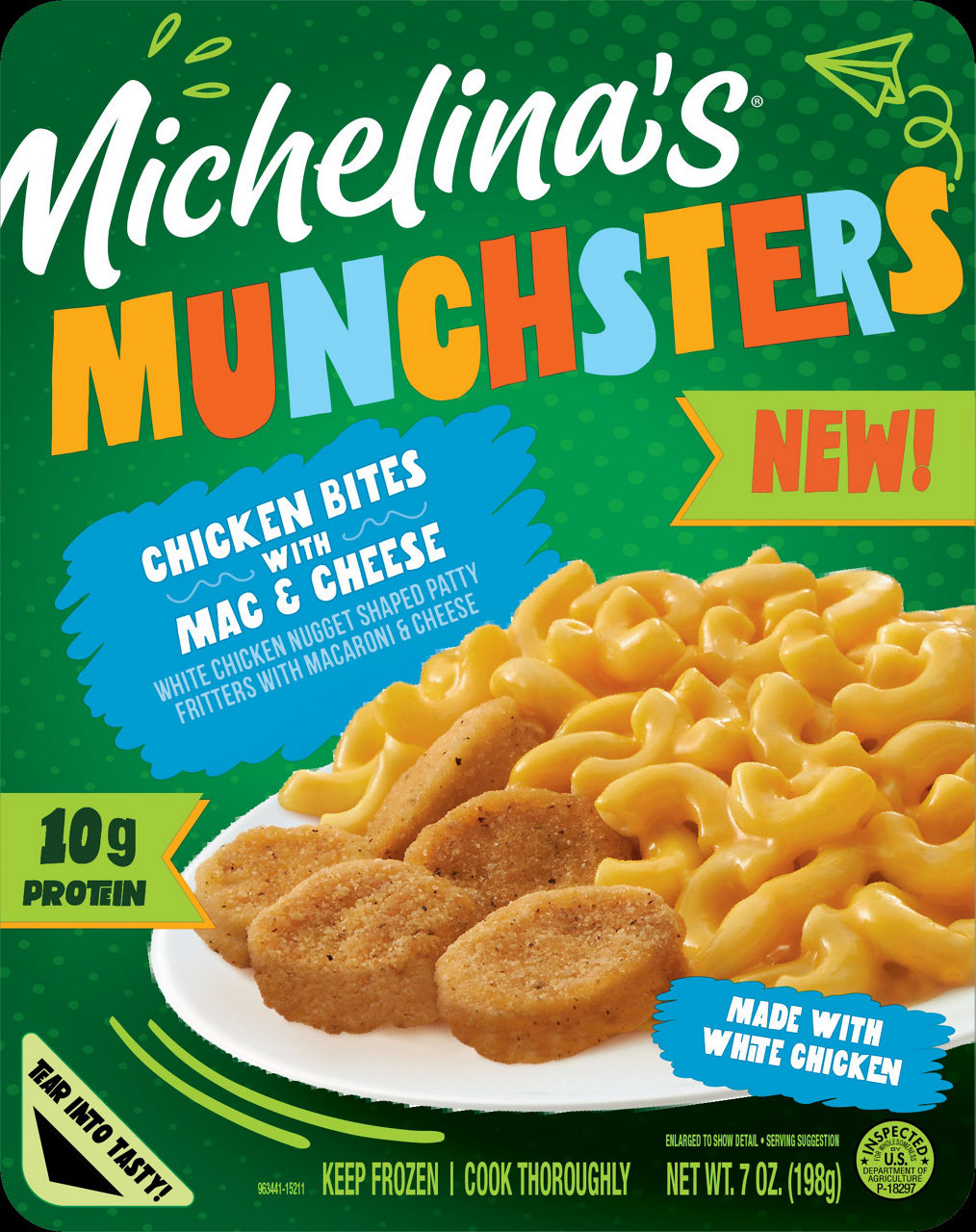 Michelina's Michelina’s Munchsters Chicken Bites with Mac & Cheese 7 OZ (Frozen)