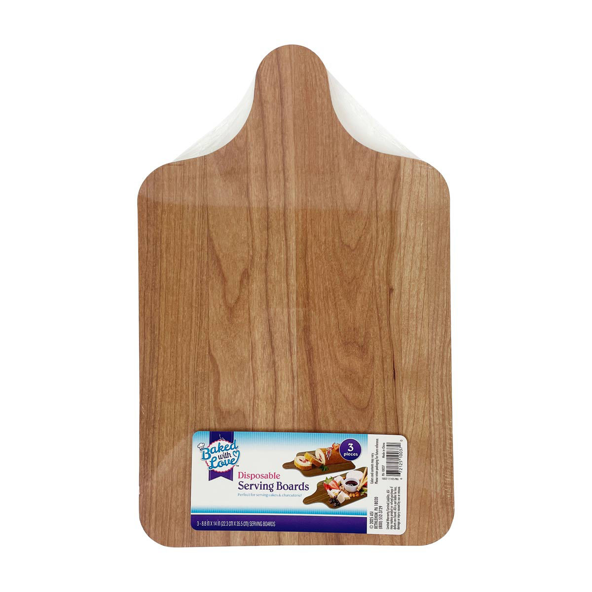 Baked with Love Disposable Serving Boards, 8.8x14 in, 3 pk