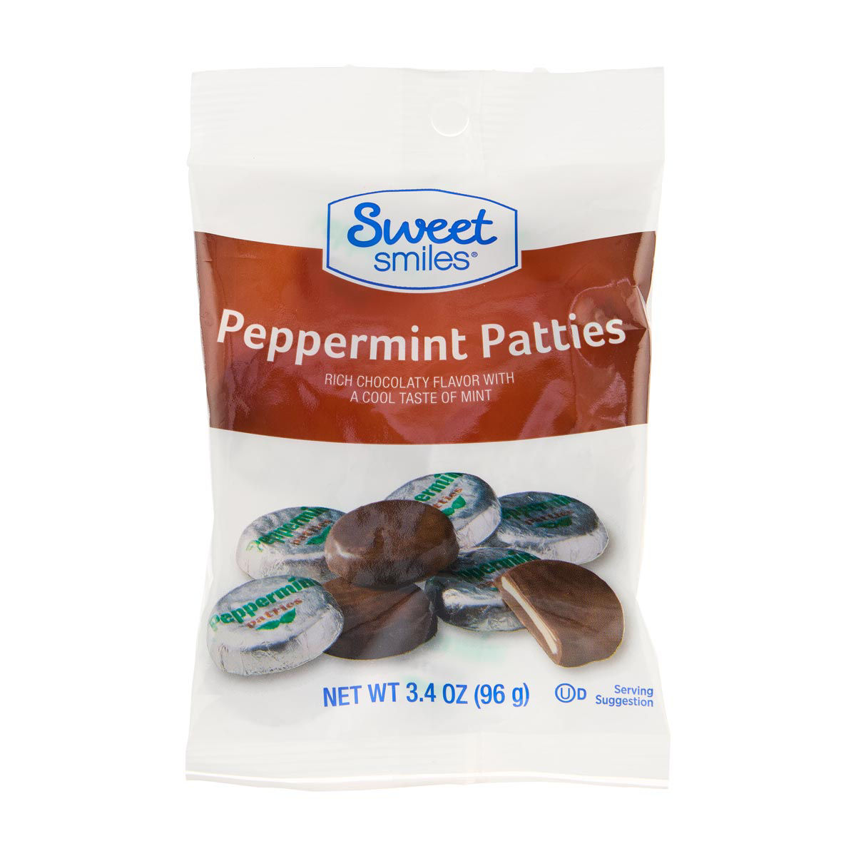 Sweet Smiles Peppermint Patties, 3.4 oz