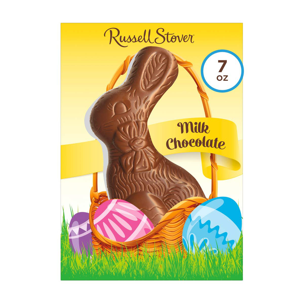 RUSSELL STOVER Easter Solid Milk Chocolate Easter Bunny, 7 oz