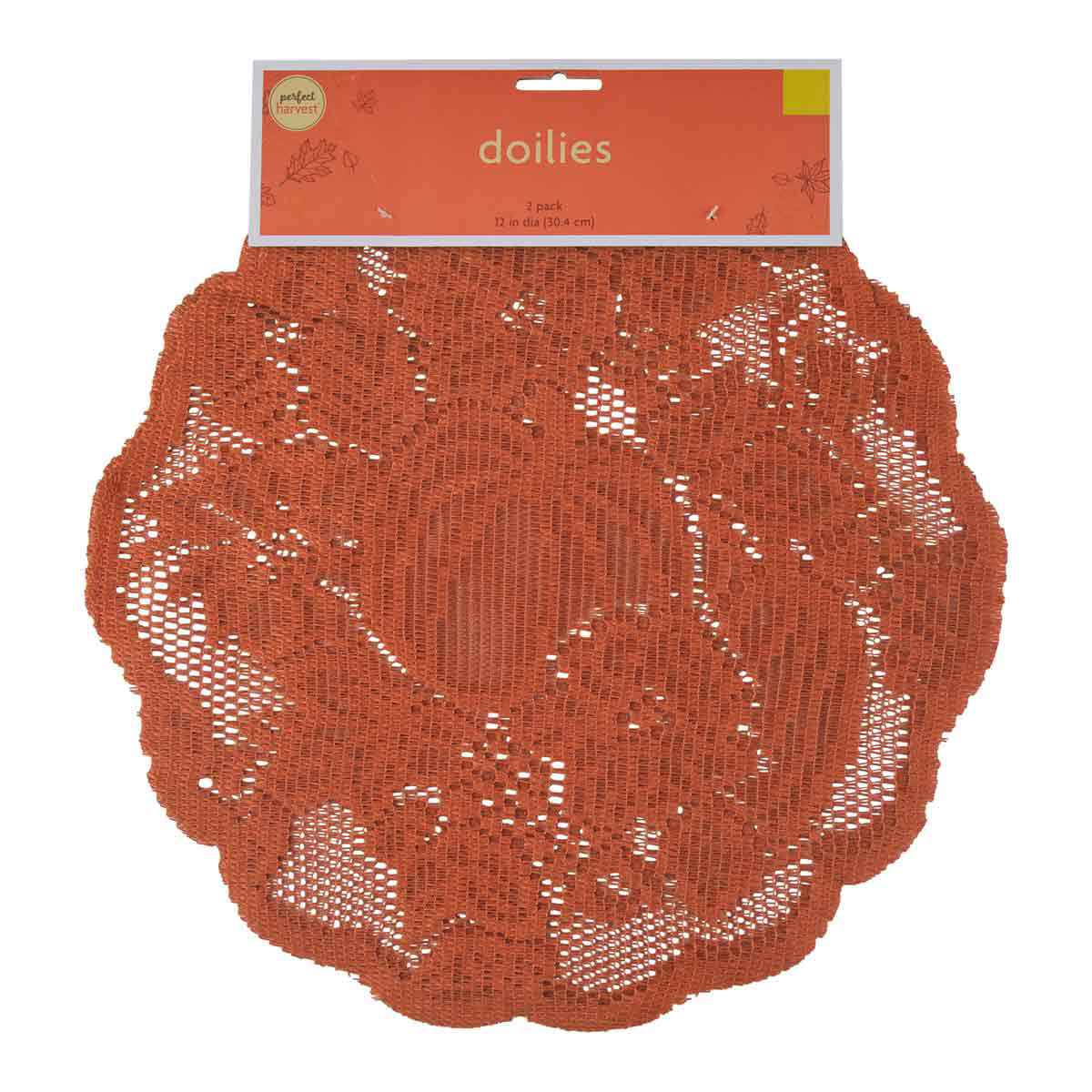 Perfect-Harvest-Orange-Round-Shaped-Doilies,-2-ct