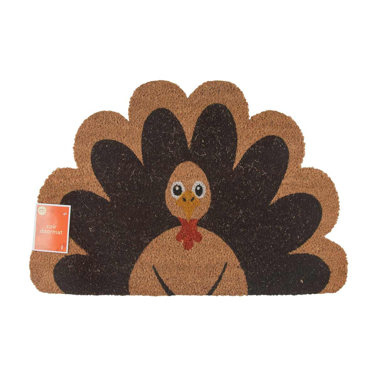 Perfect Harvest Turkey Shaped Coir Doormat