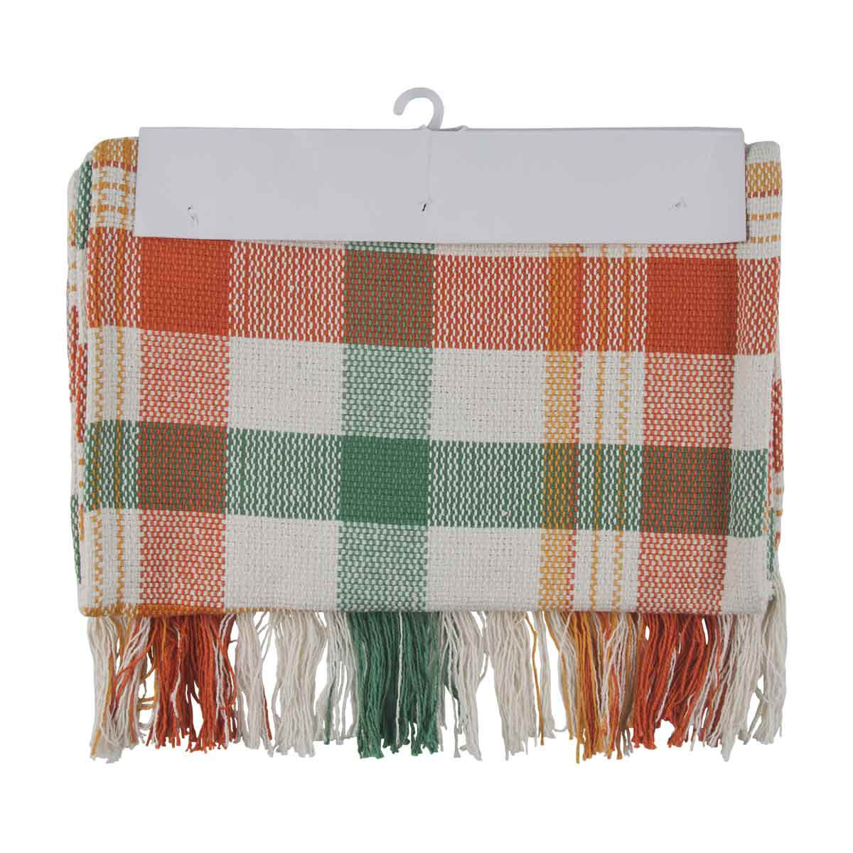 Harvest Plaid Chindi Table Runner Décor