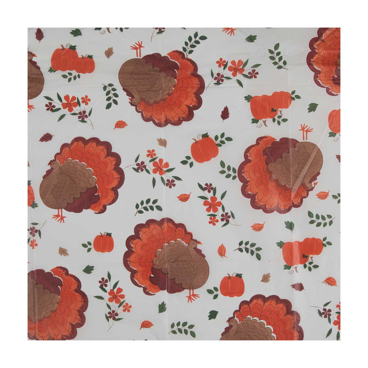 Harvest-Turkey-Print-PEVA-Tablecloth,-2-ct