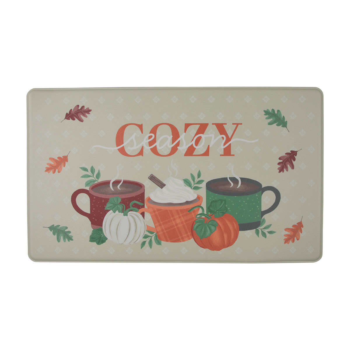 Harvest Halloween Rectangular Cozy Mug Print Kitchen Mat, 17x28 in