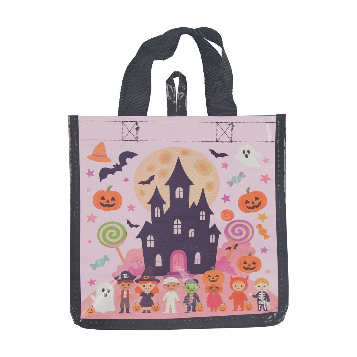 Halloween Castle Printed Small Tote Bag