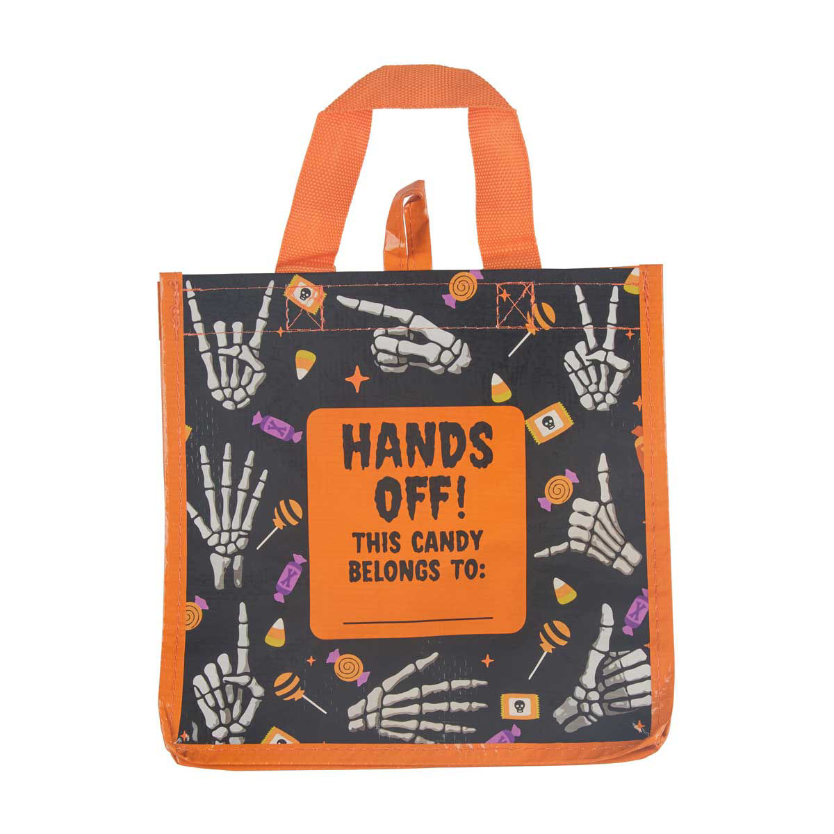 Halloween Hands Off! Printed Small Tote Bag