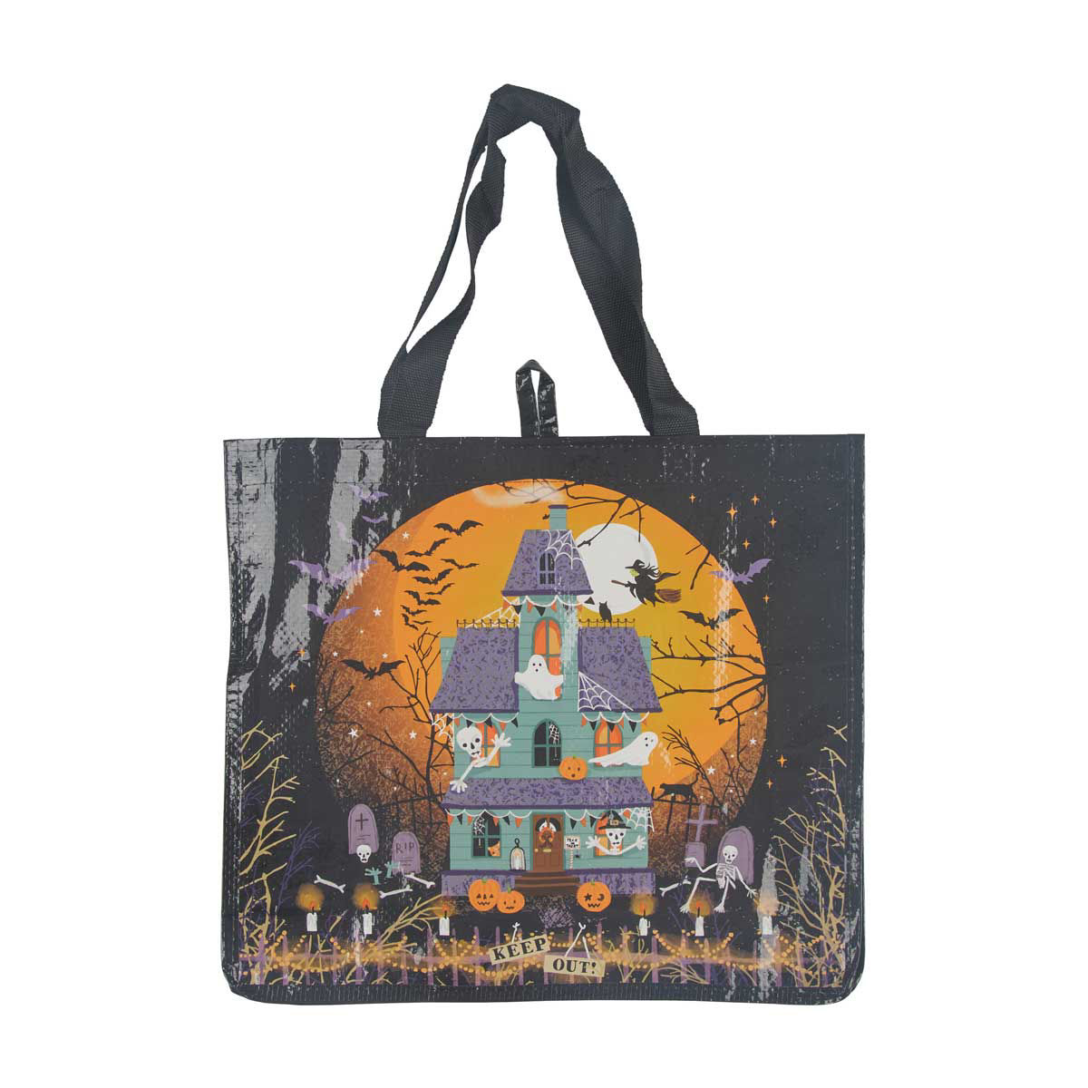 Halloween Deluxe Castle Print Large Tote Bag — Dollar General