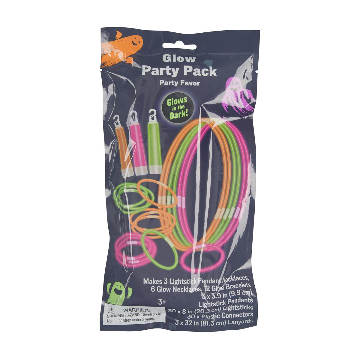 Halloween Glows in the Dark Party Favor Accessories Pack