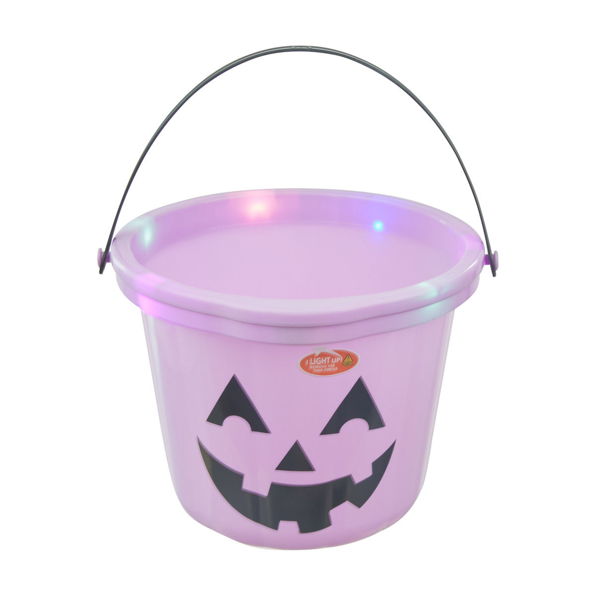 Halloween Light Up Purple Bucket