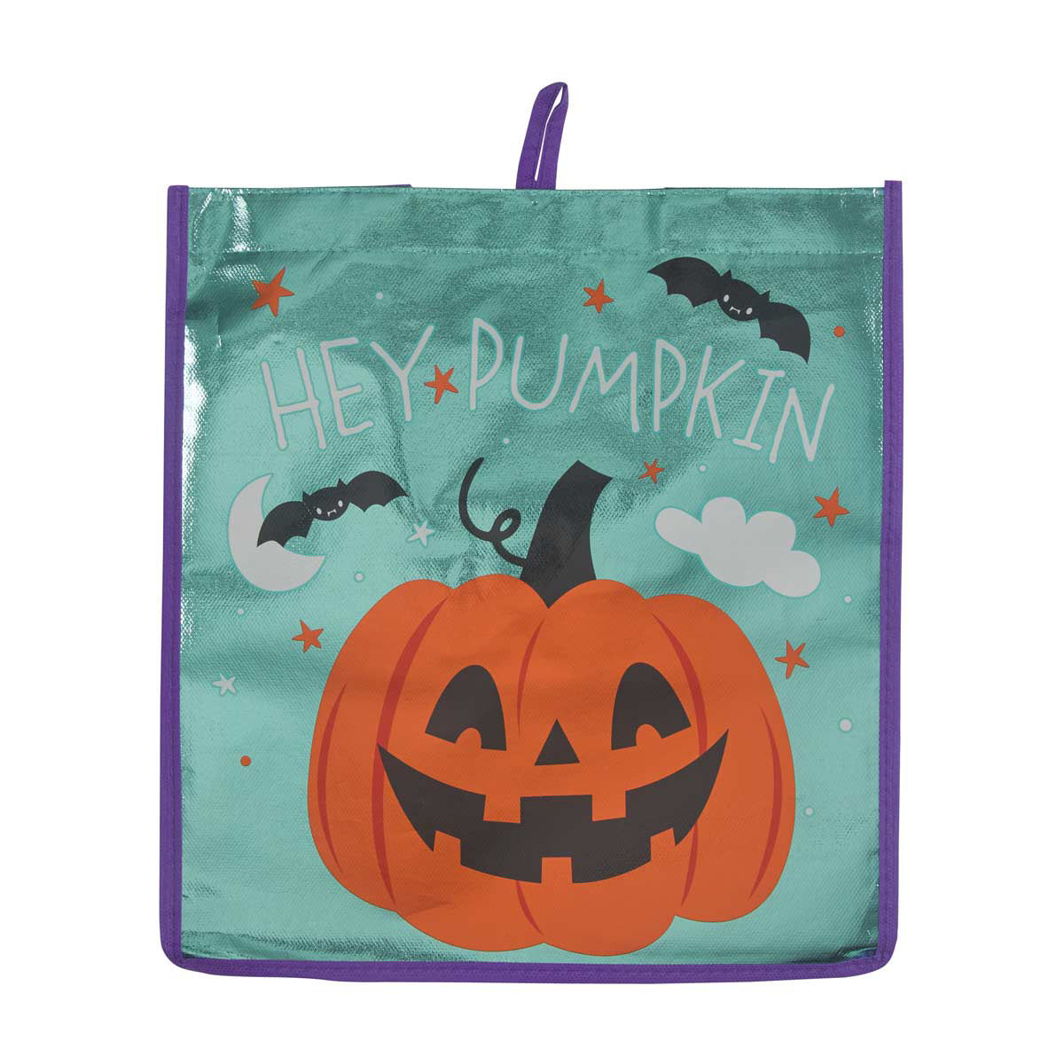 Halloween 'Hey Pumpkin' Printed Reflective Trick or Treat Bag
