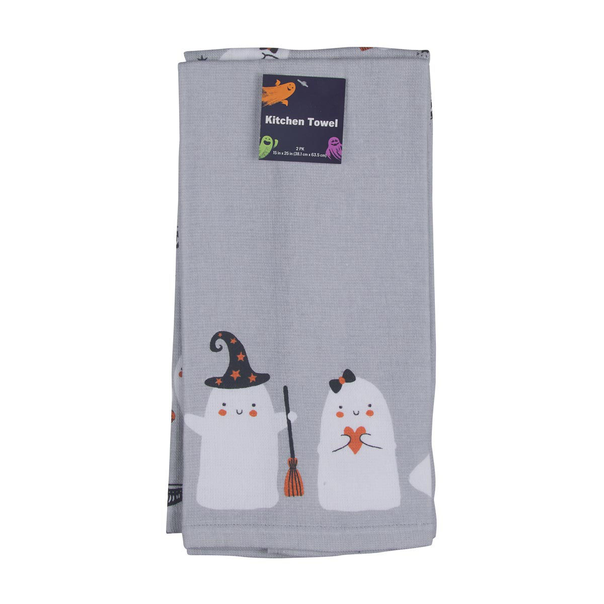 Halloween-Rectangular-Printed-Kitchen-Towel,-15x25-in,-2-ct