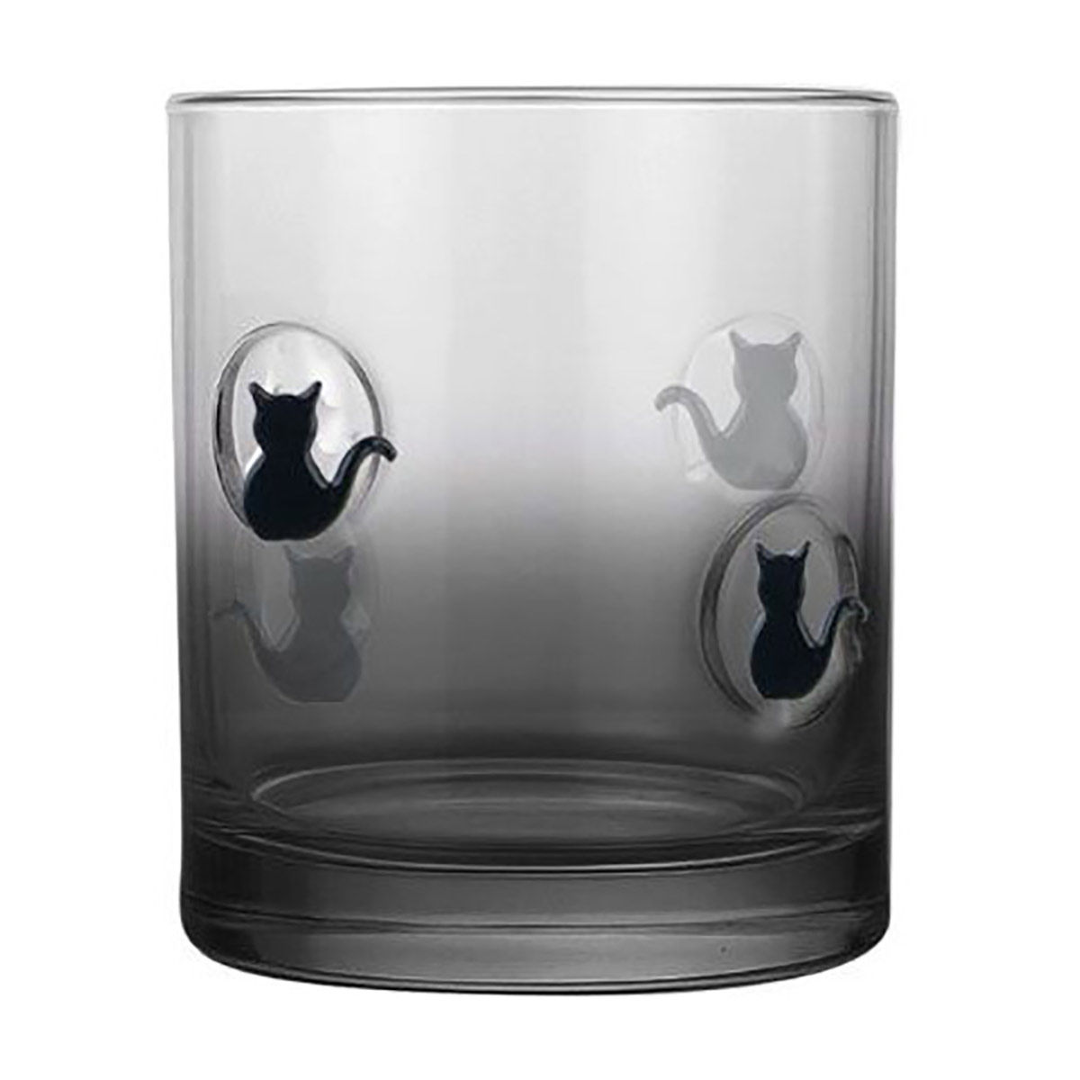 Halloween-Black-Gradient-Black-Cat-Glass-Tumbler