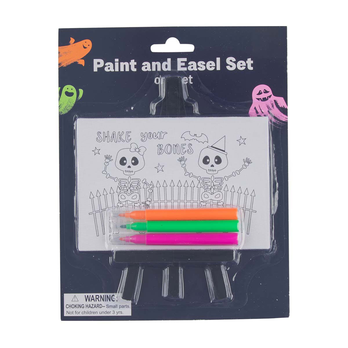 Halloween-Paint-and-Easel-Set,-3-Assorted-Styles