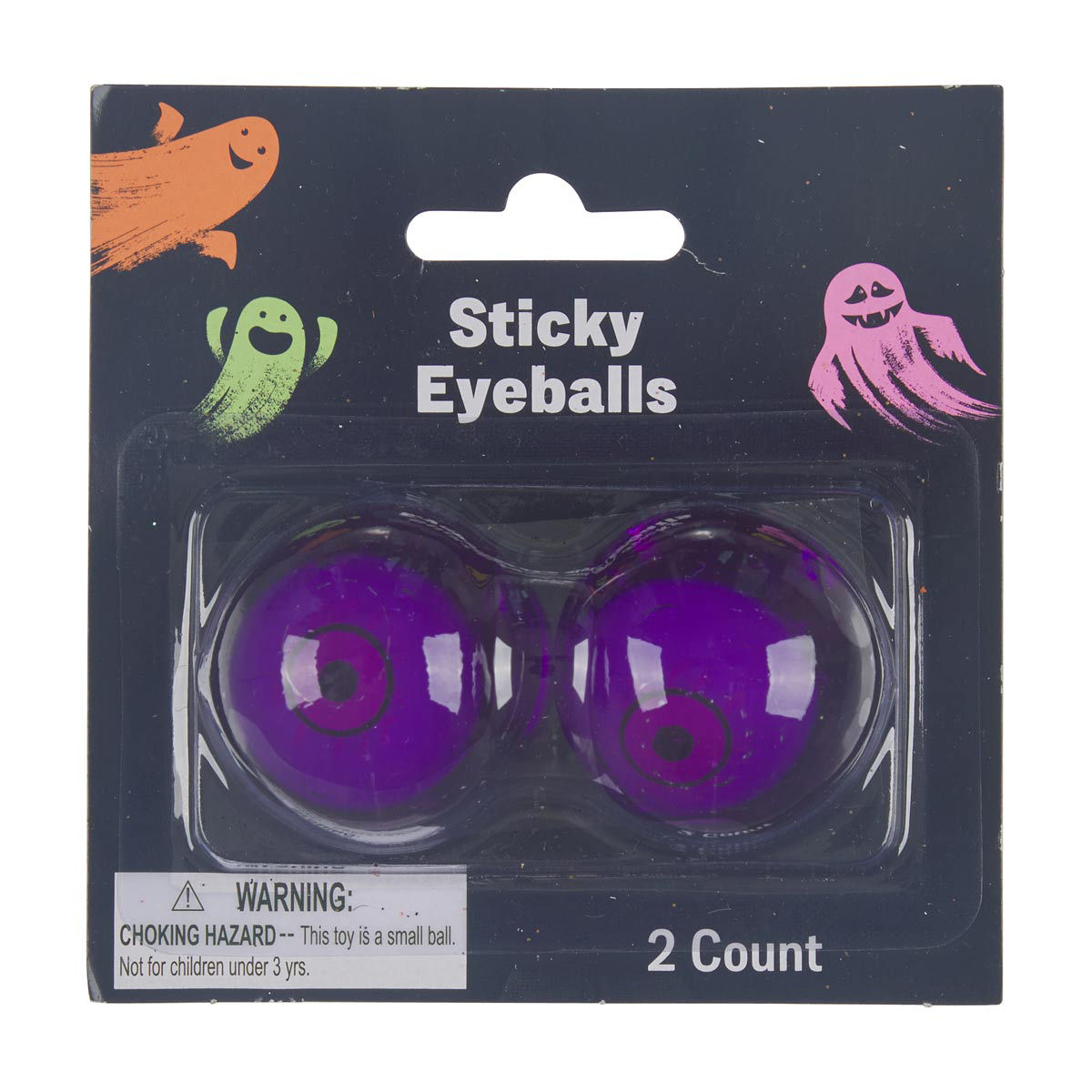 Halloween Sticky Eyeballs, 2 ct, 3 Assorted Colors