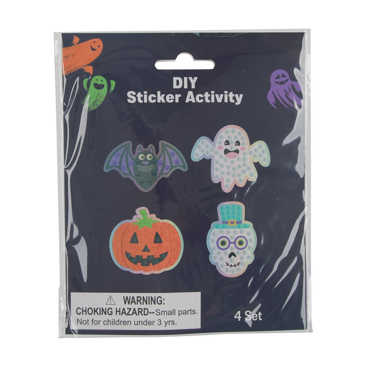 Halloween DIY Sticker Activity Set, 4 ct, 2 Assorted Styles