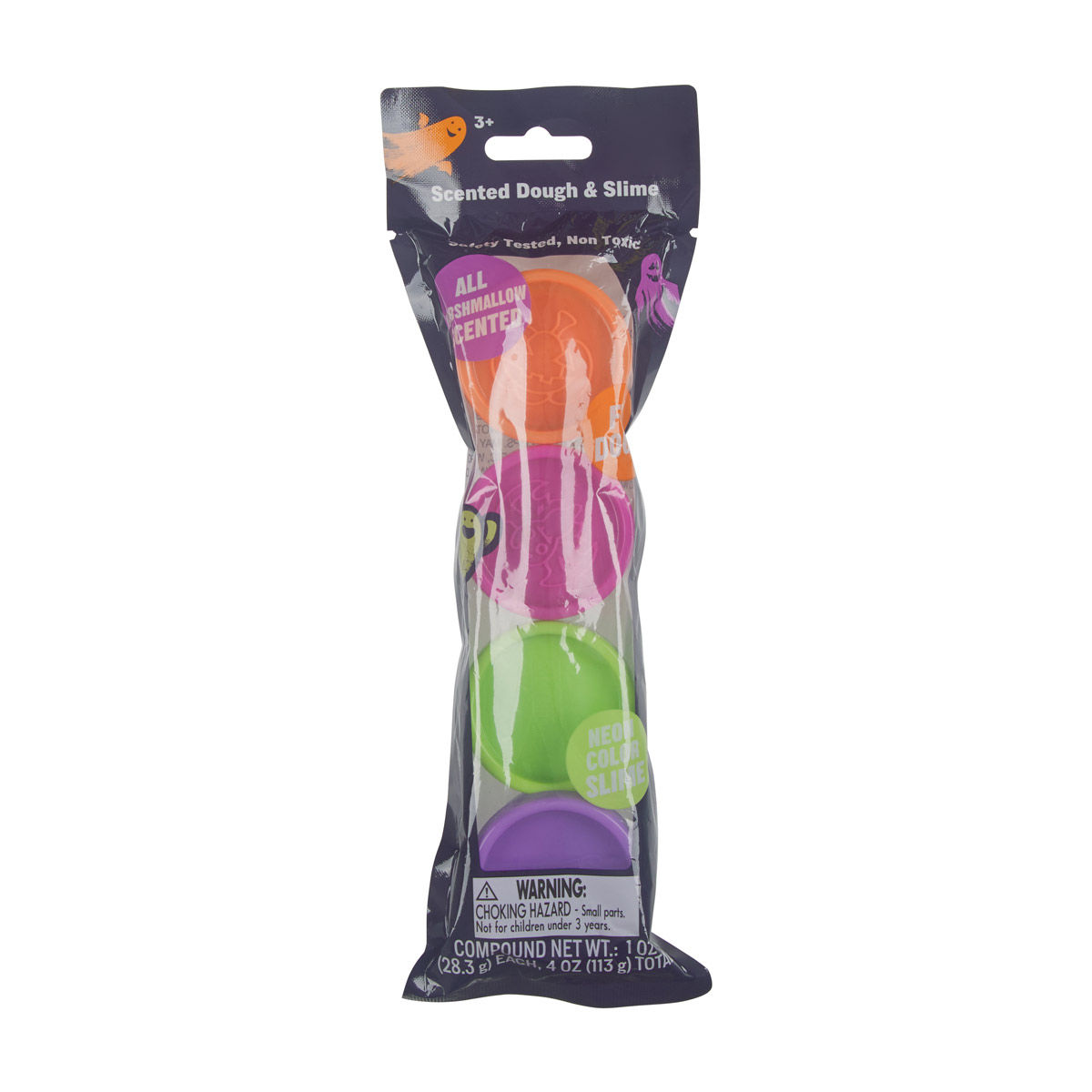 Halloween Scented Dough & Slime, 4 oz, 4 ct