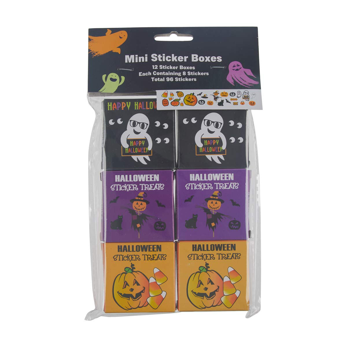 Halloween Mini Sticker Boxes, 6 ct