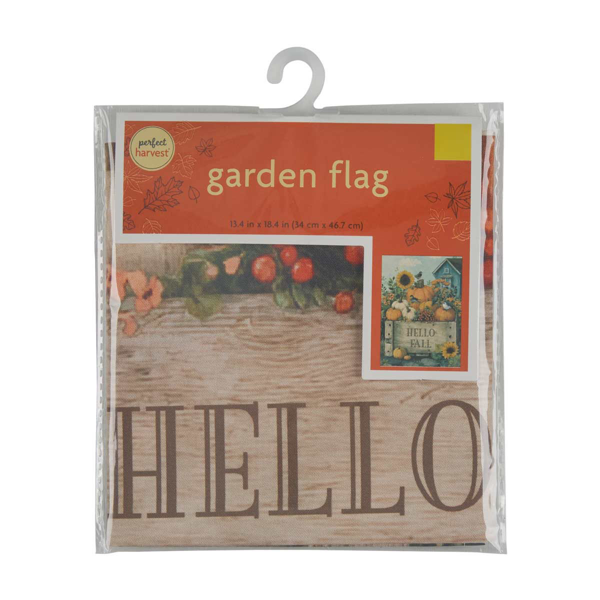 Perfect Harvest Halloween Hello Fall Printed Garden Flag Décor