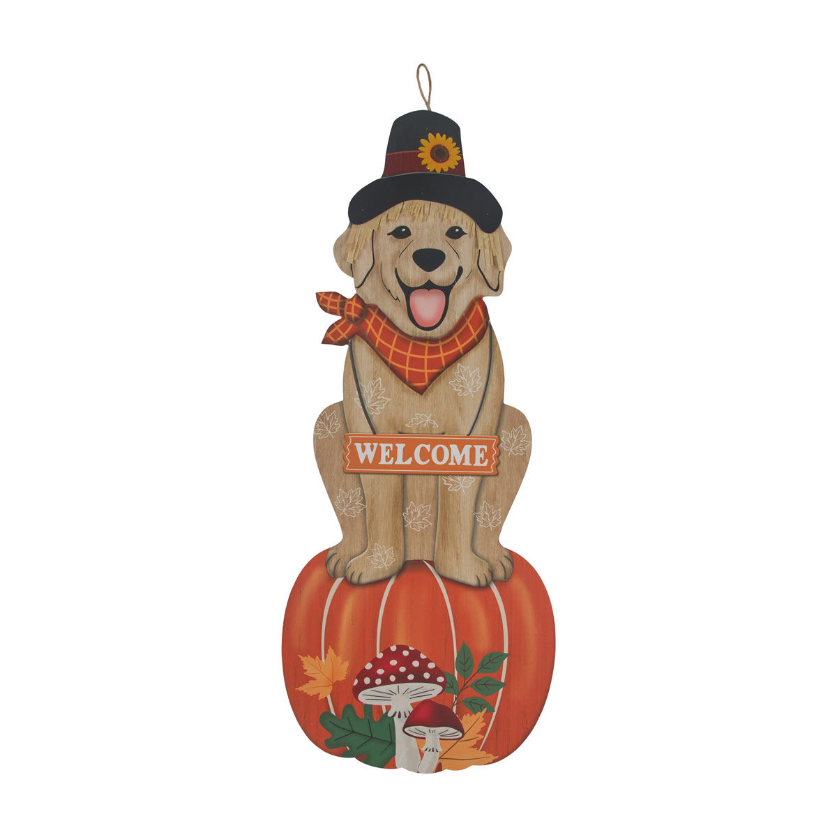 Harvest Dog Pumpkin Leaner Décor, 2 Assorted Styles — Dollar General