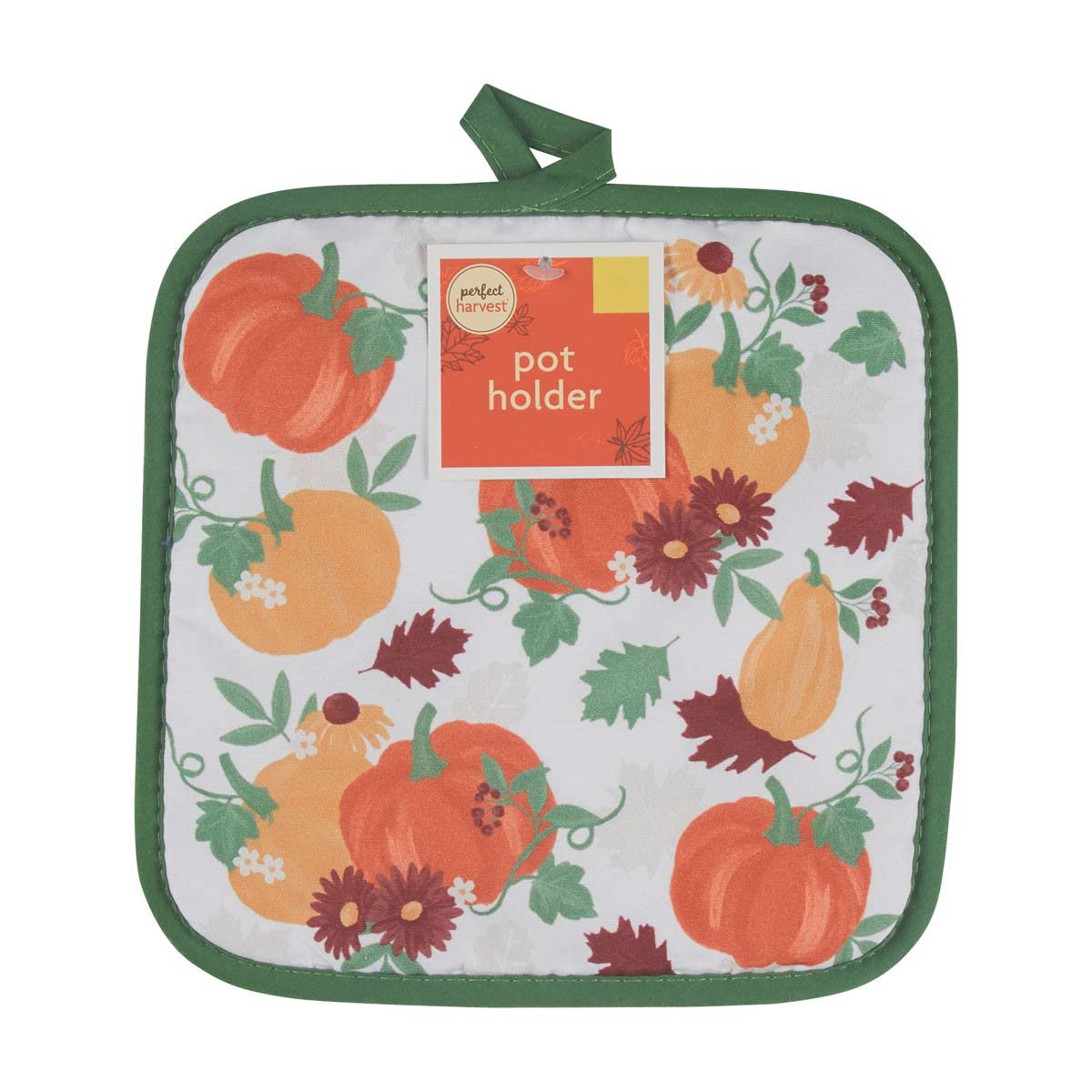 Perfect Harvest Halloween Pumpkin Floral Printed Oven Mitt