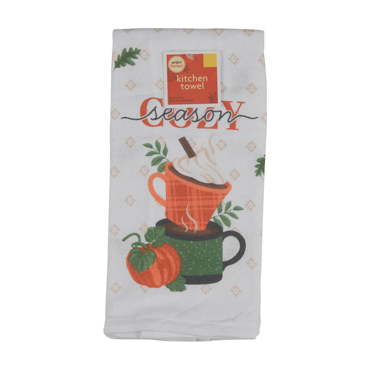 Perfect Harvest Halloween 'Cozy Season' Printed Kitchen Towel, 14x24 in