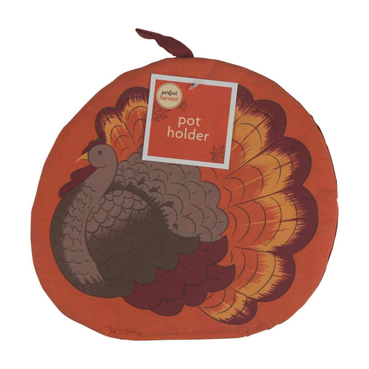 Perfect Harvest Halloween Turkey Printed Pot Holder
