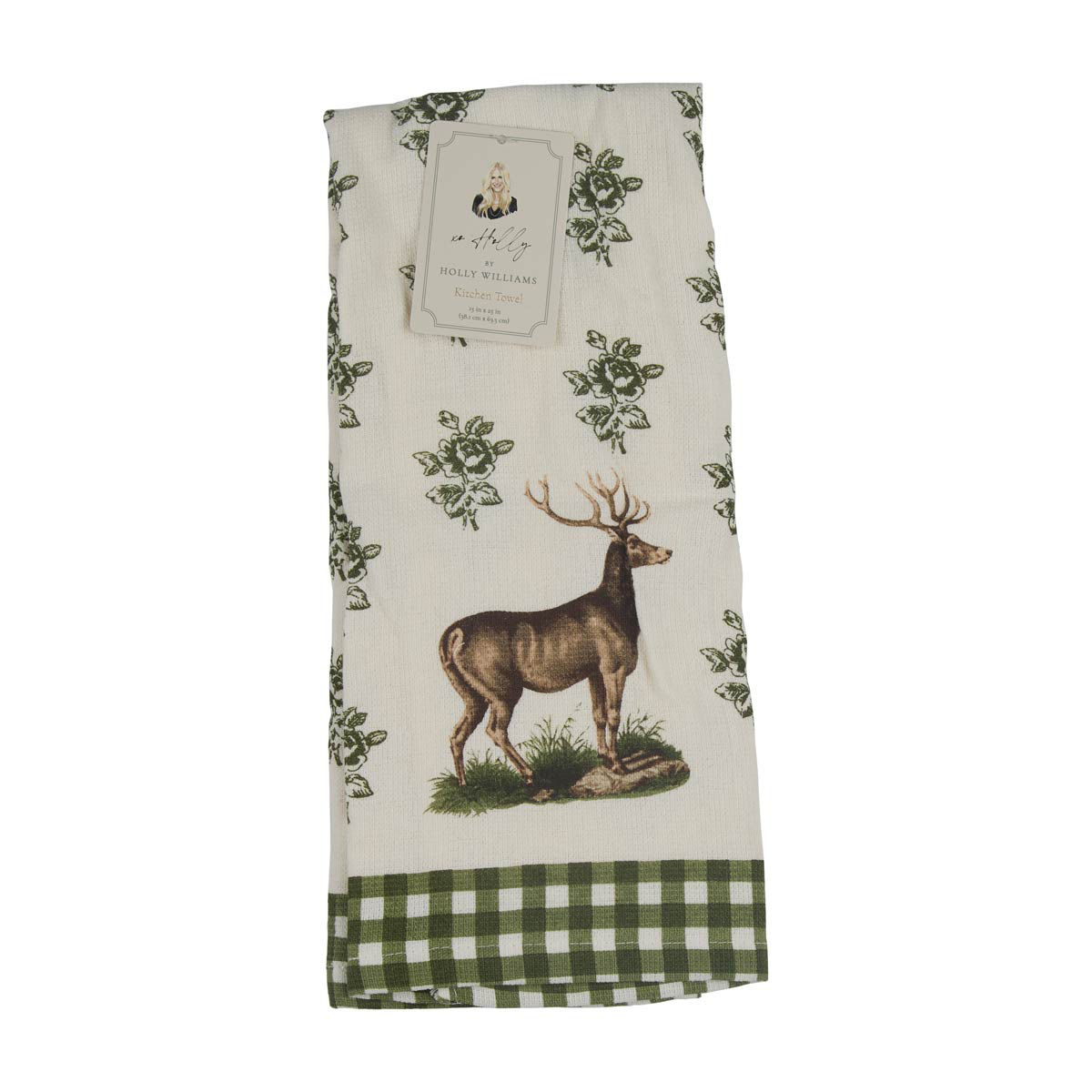 Holly-Williams-Fall-Deer-Print-Kitchen-Towel,-15x25-in
