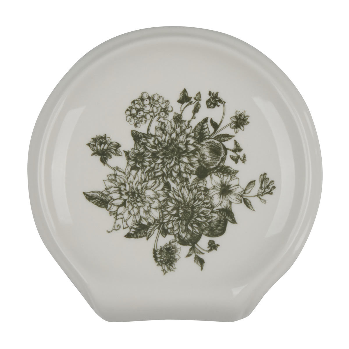 Holly Williams Fall Floral Printed Ceramic Spoon Rest