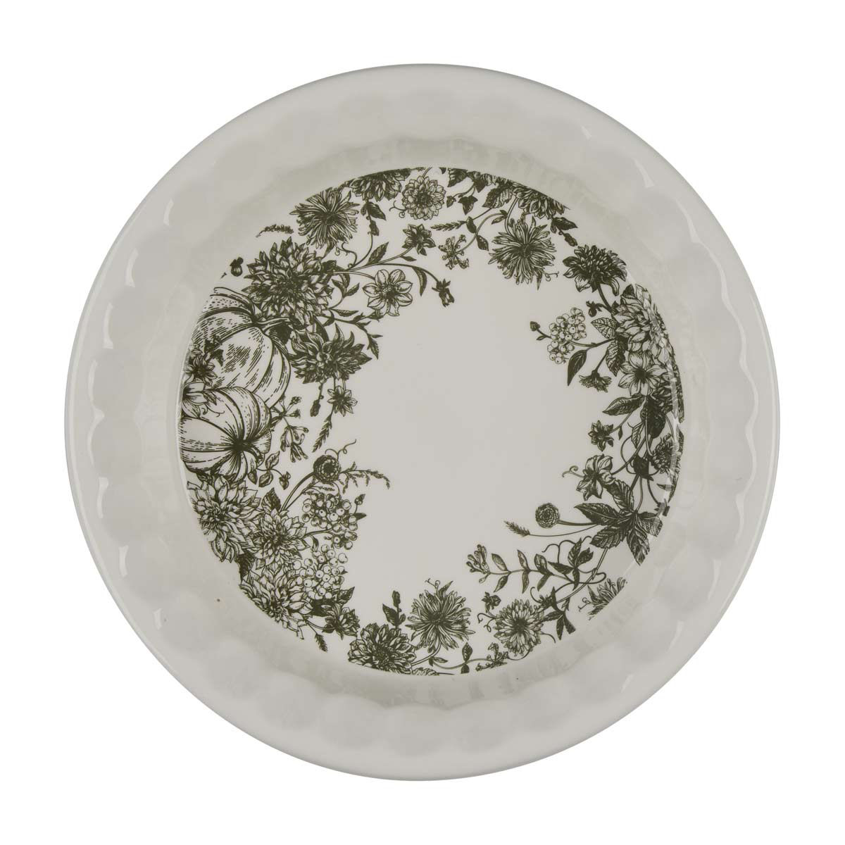 Holly Williams Fall Floral Print Pie Plate
