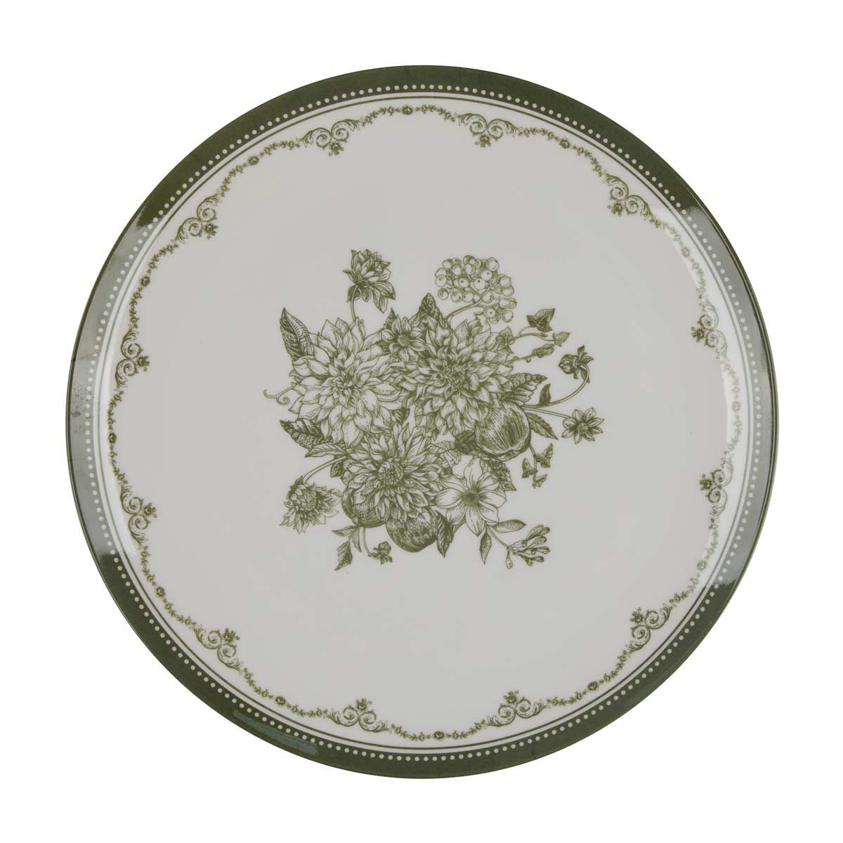Holly Williams Fall Printed Round Melamine Dinner Plate