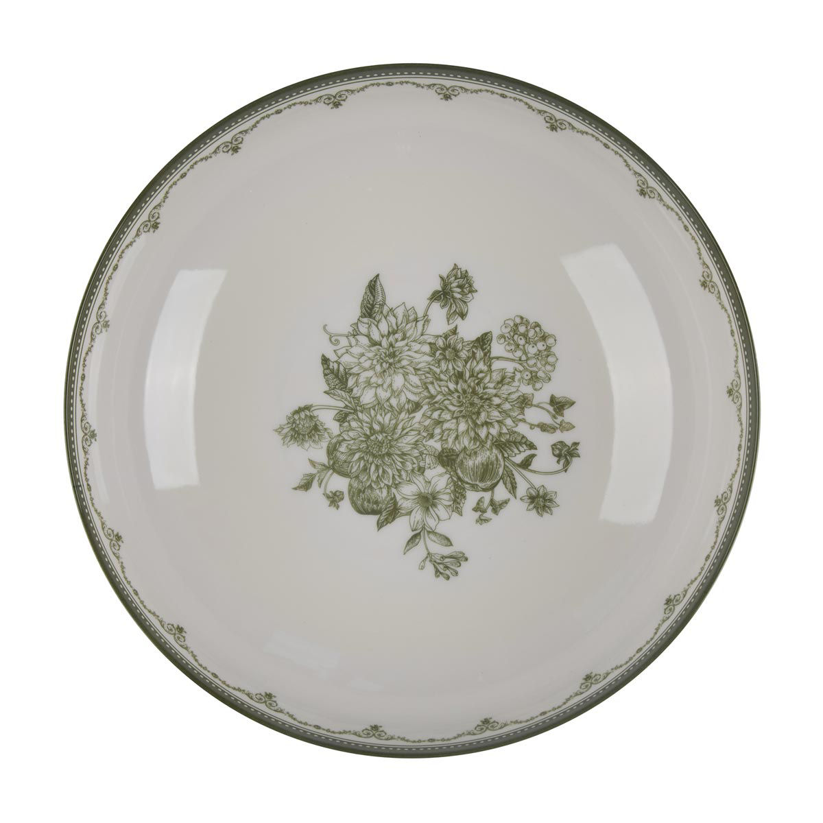 Holly Williams Fall Printed Round Melamine Serving Bowl