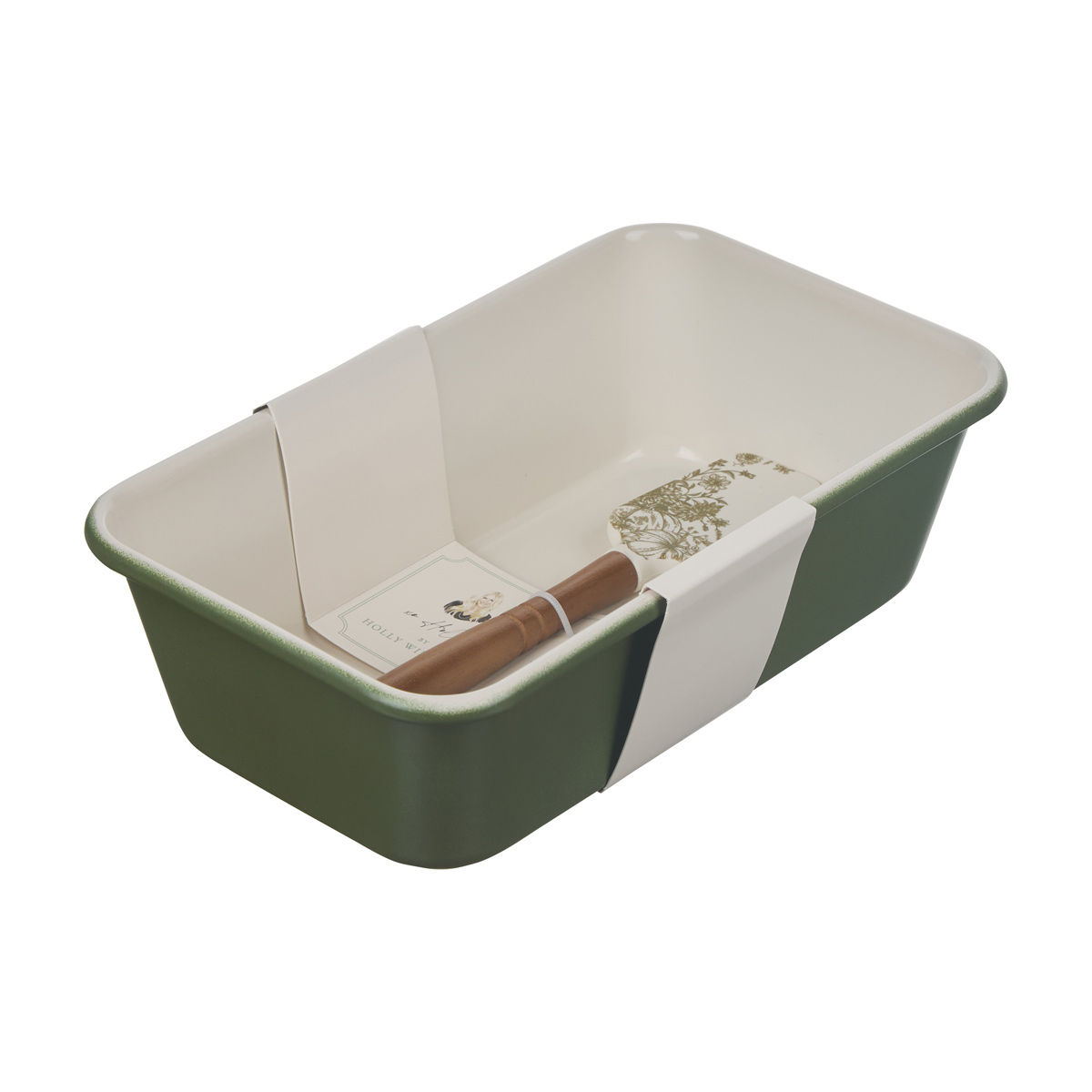 Holly Williams Fall Green Loaf Pan with Spatula