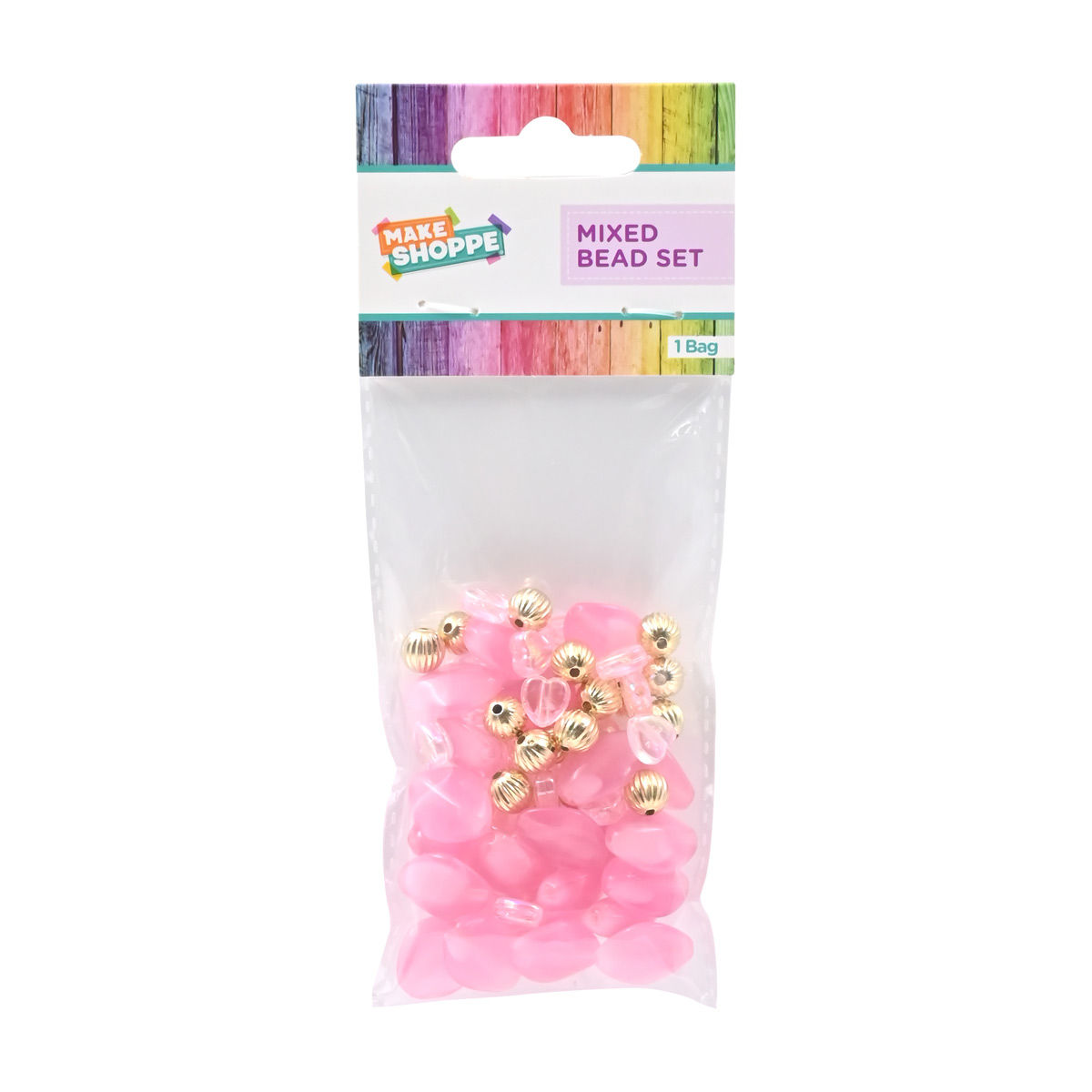 Make Shoppe Pink Mixed Bead Set — Dollar General
