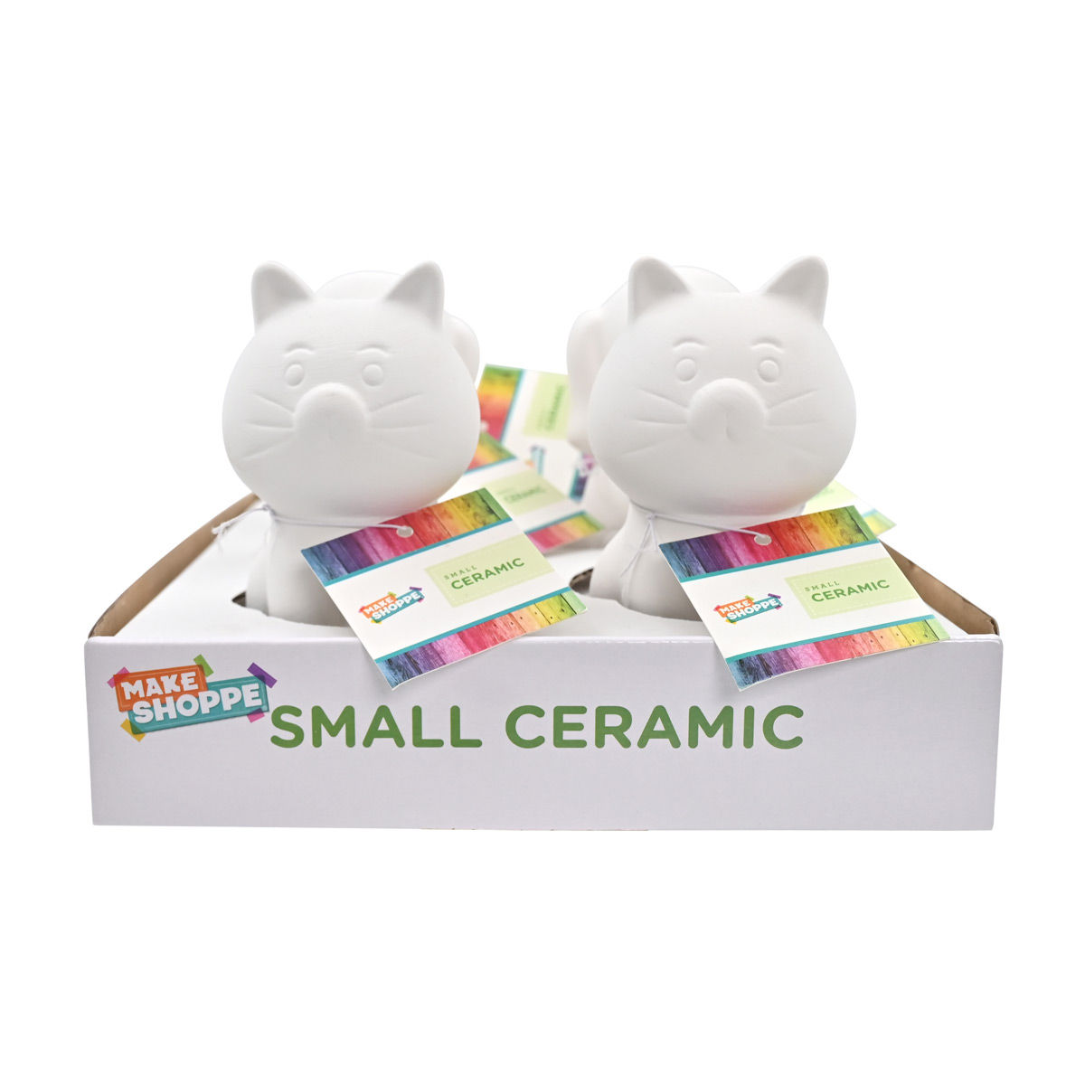 Make Shoppe Ceramic Figurine, Small, 3 Assorted Designs