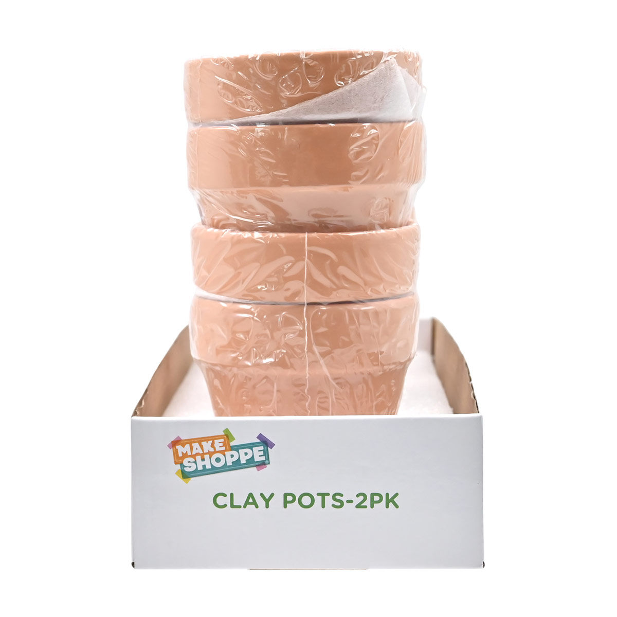 Make Shoppe Clay Pots, 2 ct