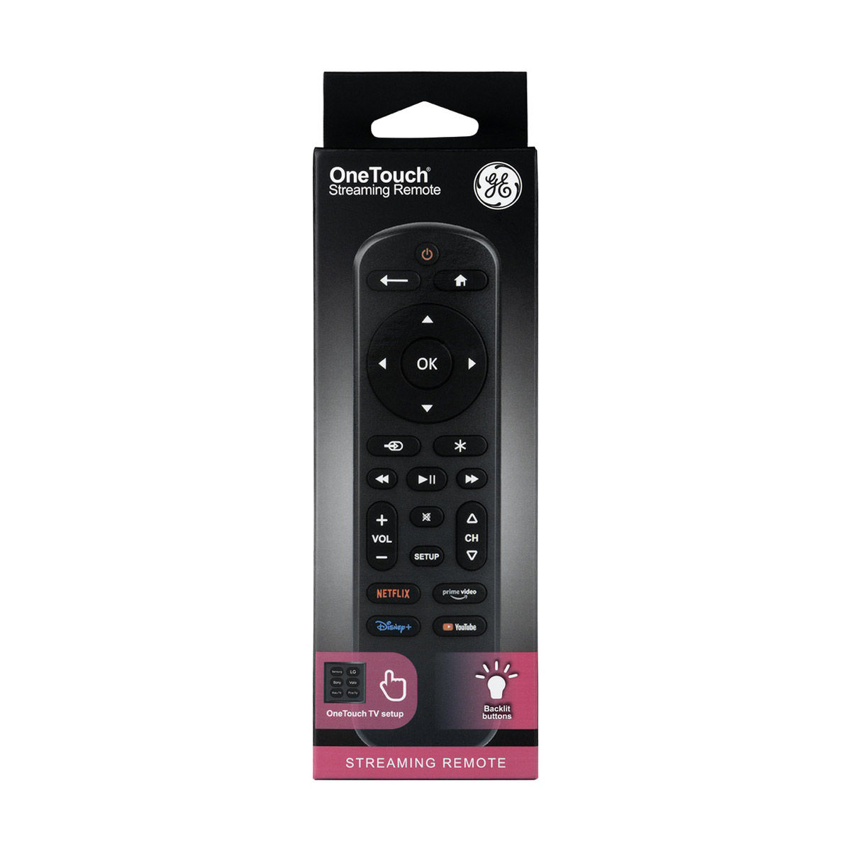General Electric OneTouch Streaming Remote, Black