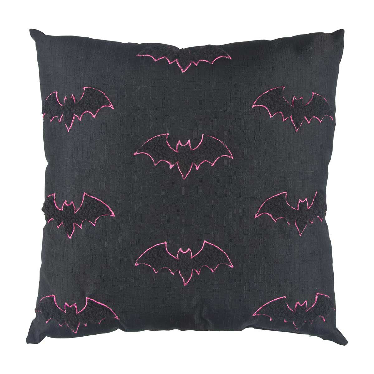 Halloween Bat Print Square Toss Pillow