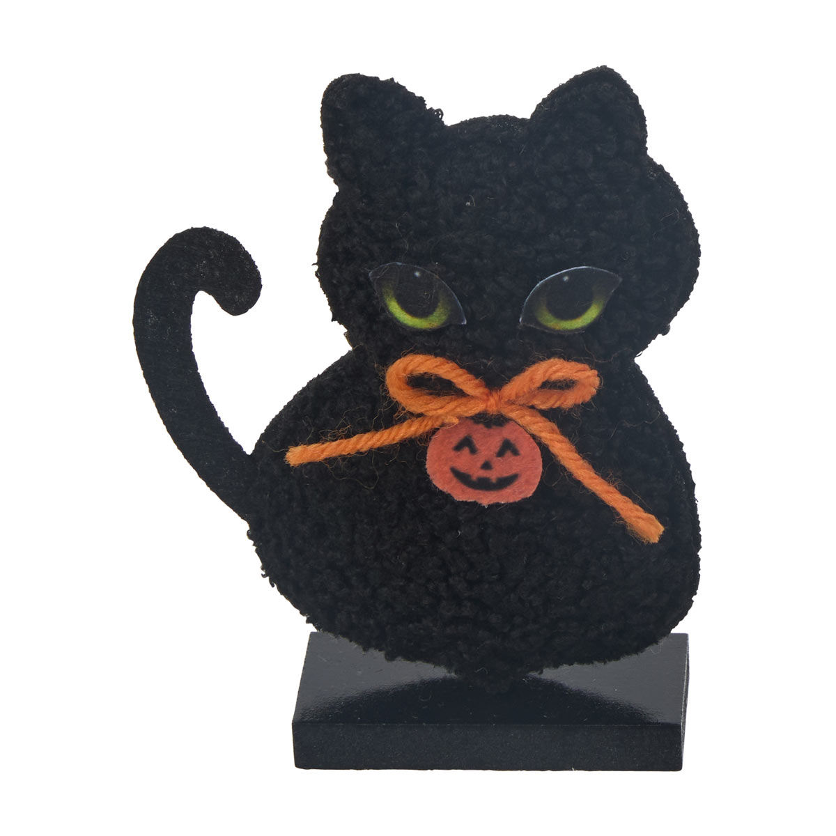 Halloween Harvest Cat Shaped Plush Icon Décor
