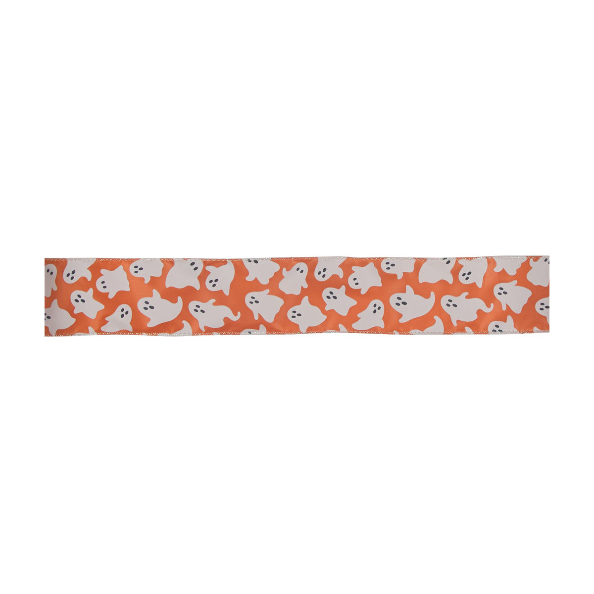 Halloween Ghost Print Ribbon, 2.5 in x 9 ft