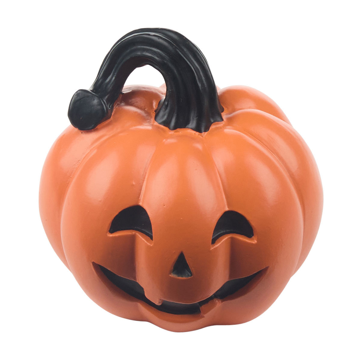Halloween Resin Orange Pumpkin Shaped Décor, Small