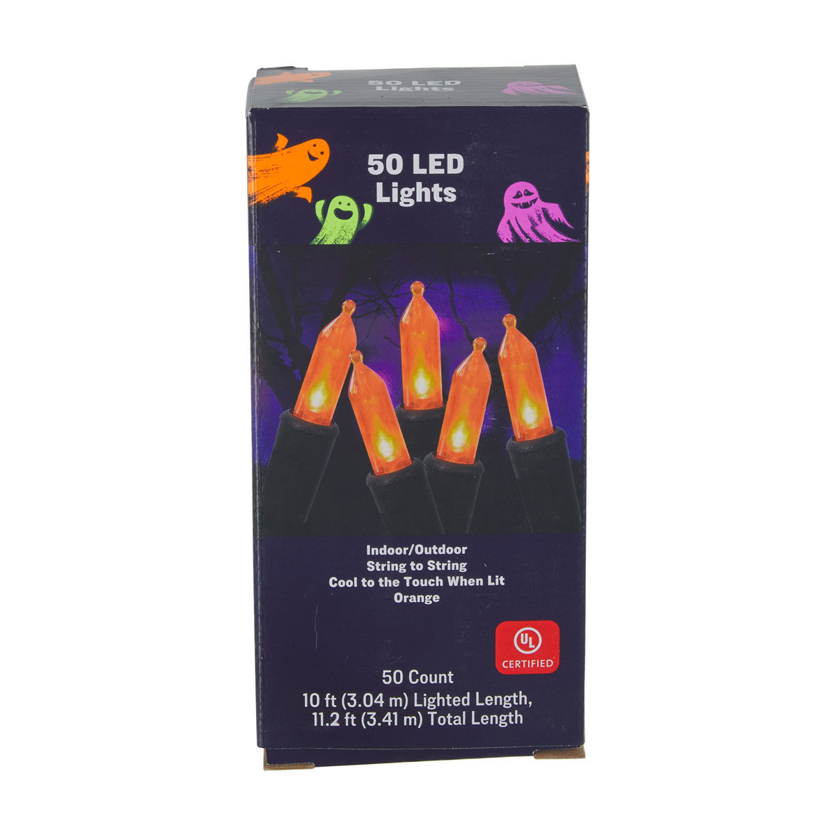 Halloween Orange Indoor/Outdoor String Lights, 10 ft