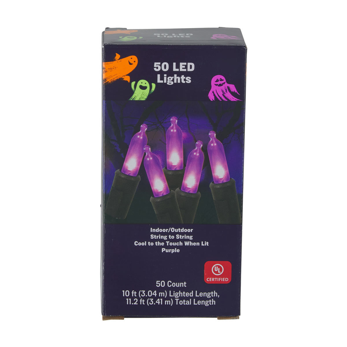 Halloween Purple Indoor/Outdoor String Lights, 10 ft
