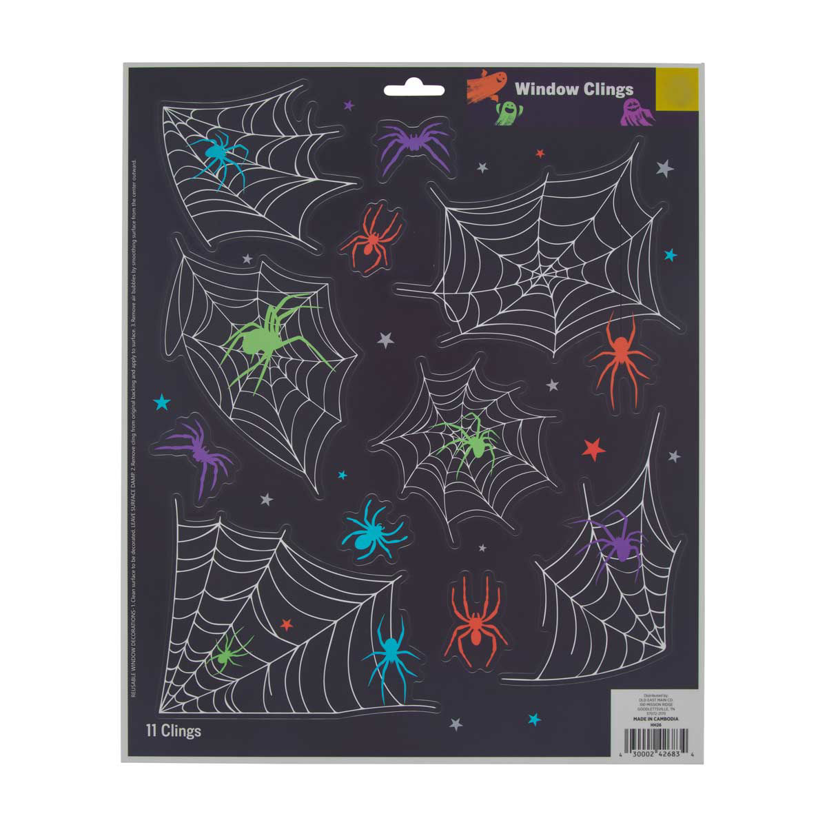 Halloween Window Spider Clings Décor