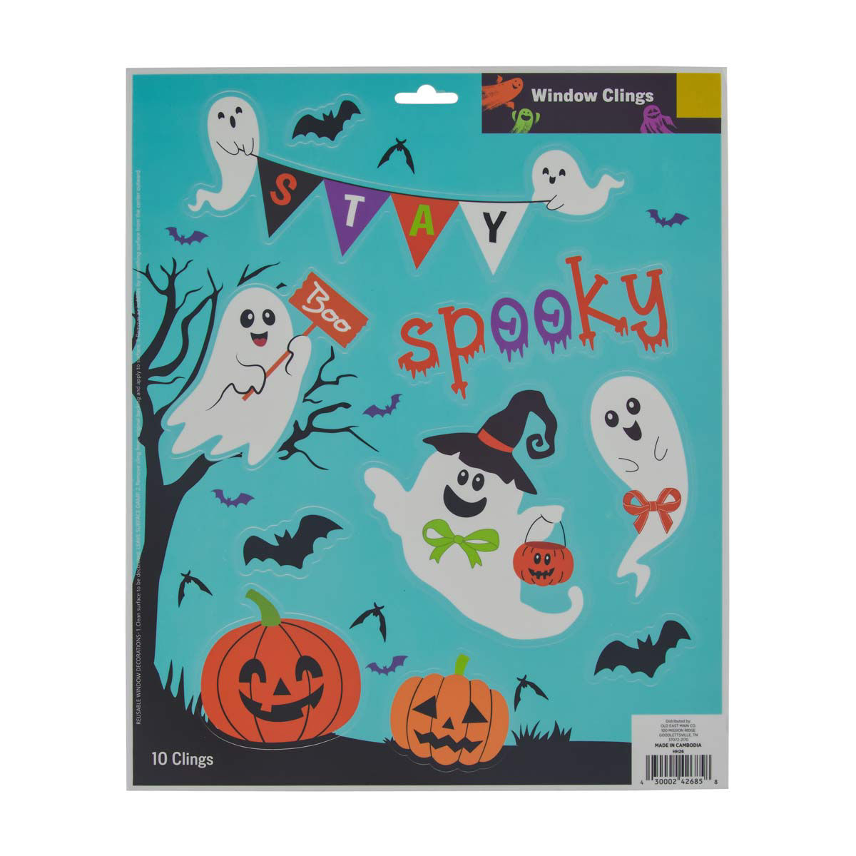 Halloween Window Ghost Clings Décor