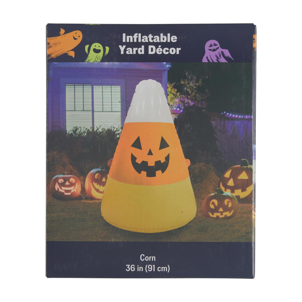 Halloween Blow Up Corn Shaped Inflatable Yard Décor, 36 in