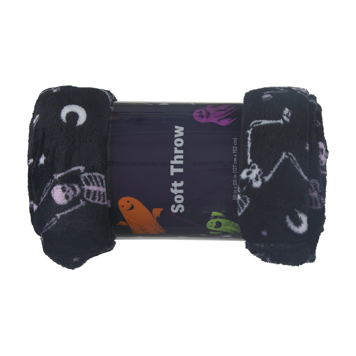 Halloween Printed Soft Fleece Throw, 50x60 in, 6 Assorted Designs