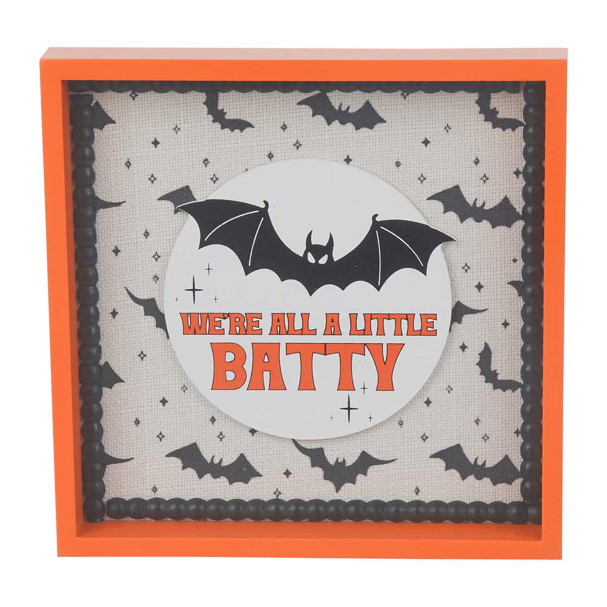 Halloween Square Shaped Tabletop Sign Décor, 3 Assorted Designs